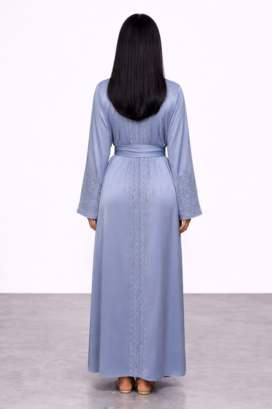 Ice Blue Abaya