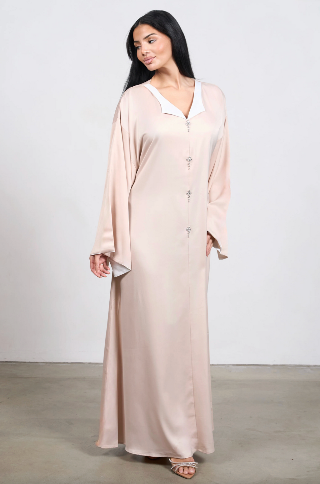Harmony Kaftan Dress - Beige