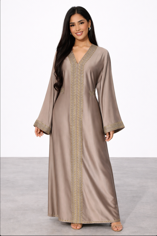 Taupe Noor Abaya