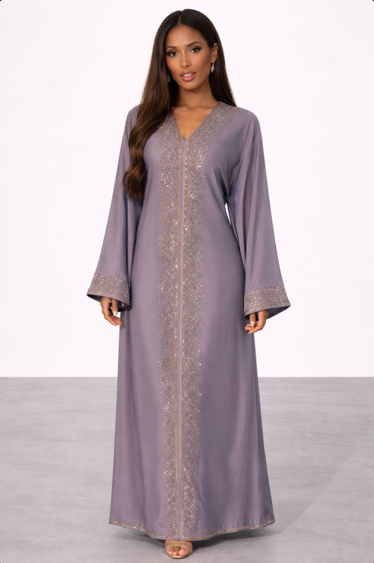 Lilac Noor Abaya
