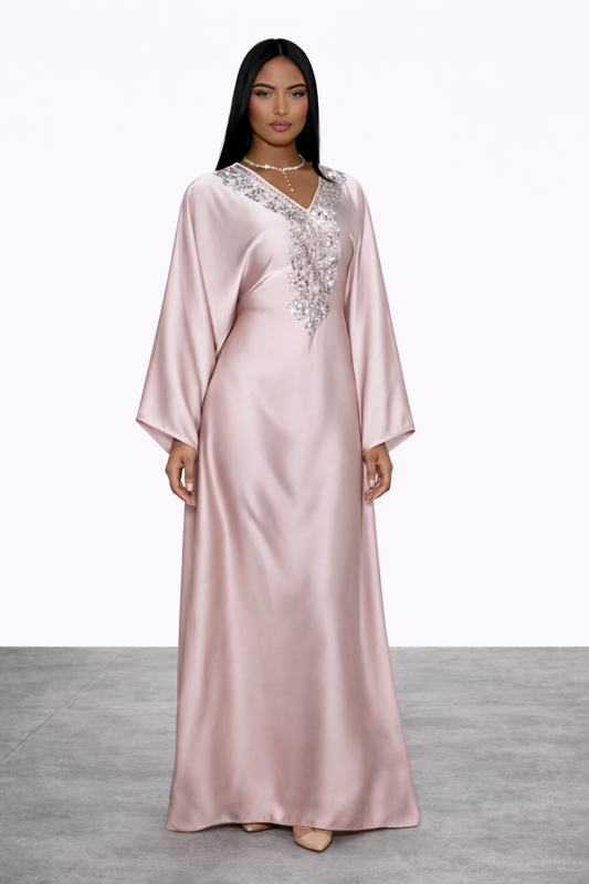 Soft Rose Abaya